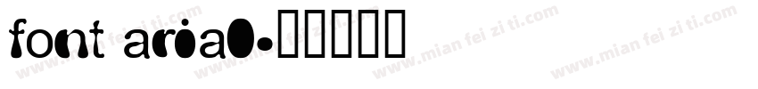 font arial字体转换